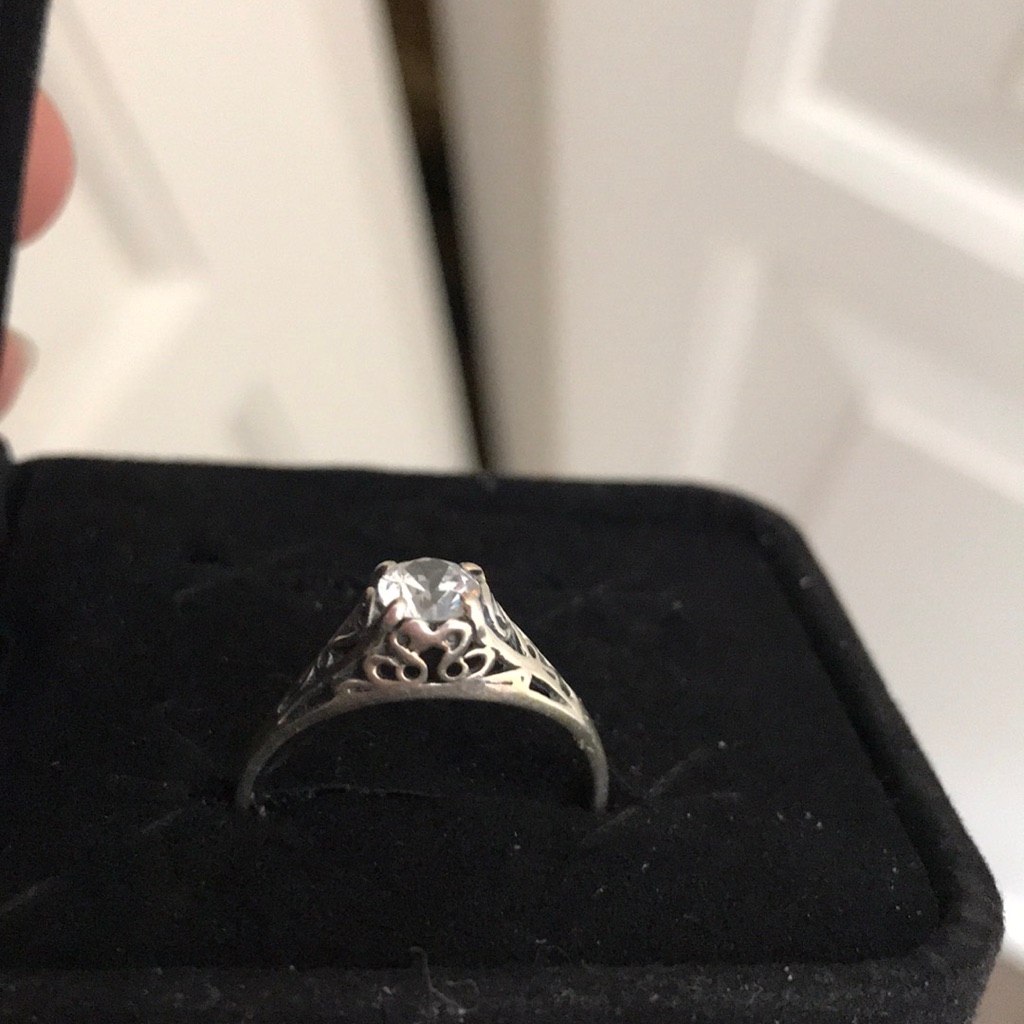 Ss Solitaire Cz Ring